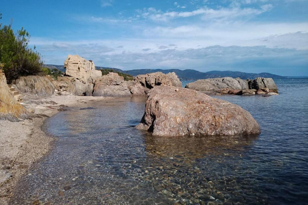 Face Mer Entre Plage Et Marina Bormes-les-Mimosas Dış mekan fotoğraf